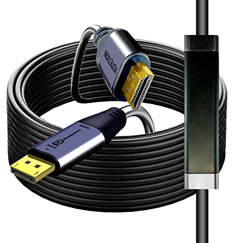 Câble DisplayPort vers HDMI 4K de 18,2 m en finition gris épuré