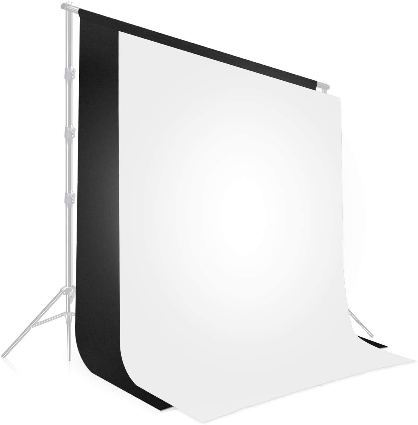 Buy HiffinProfessional 8x12Ft Black White Screen Backdrop for