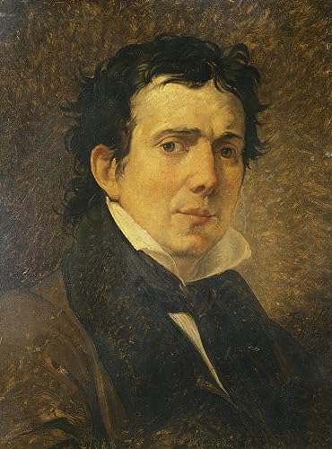Affiche impression d'art Francesco Hayez avec tableau portrait de Pompeo Marchesi sur toile