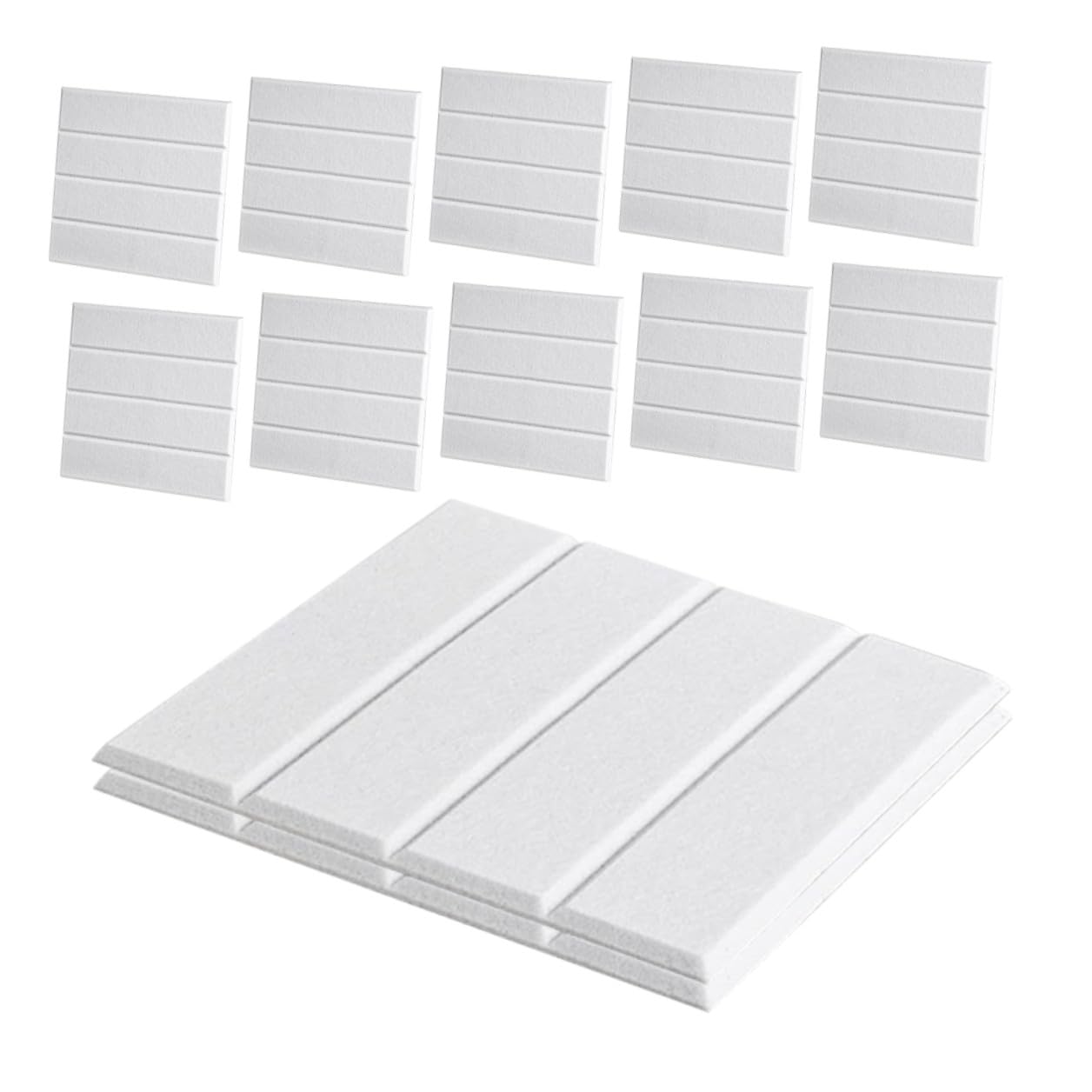 Panneaux acoustiques blancs modulables et faciles à installer Cabilock lot de 12 pièces