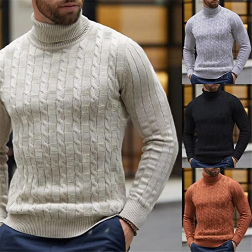 Winter Turtleneck Sweaters for Men Black Sexy Knitted Sweaters for Men Sweater3