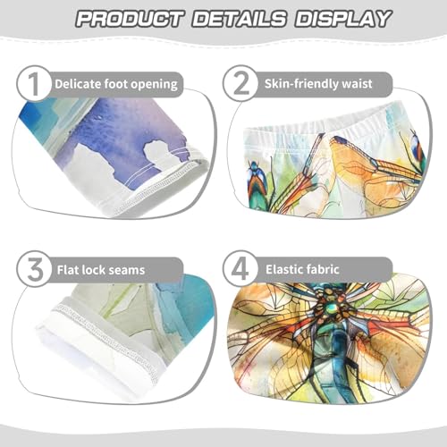 Bolaz Toddler Girls Leggings Printed Yoga Pants Leggings Dragonfly Coffee for Kids3