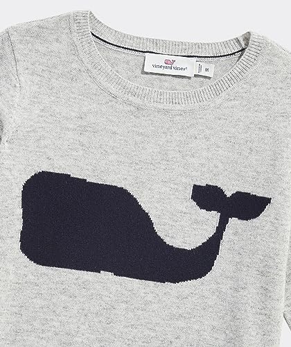 vineyard vines Girls' Whale Intarsia Crew Neck Sweater3