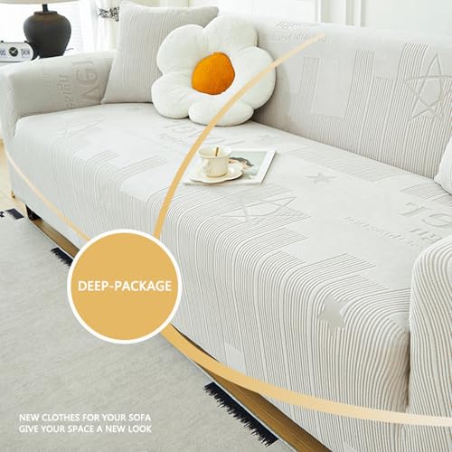 Housse de canapé velours extensible 1 à 4 places - 6