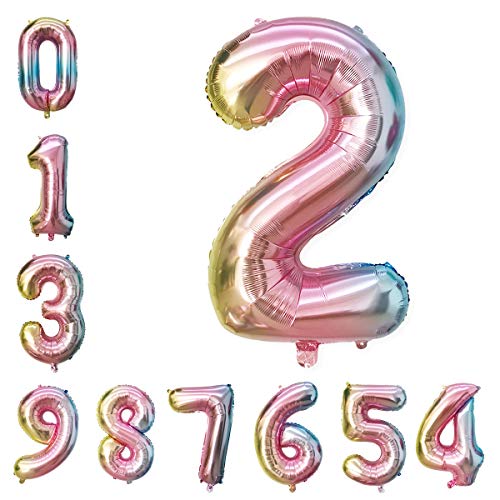 90cm 誕生日 数字0-9 バルーン 風船 ナンバー 風船 誕生日 ウェディング パーティーに ィー飾りに (2)