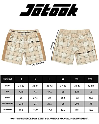 Jotook J05_GREY WHITE STRIPE_3XL Men'S Casual Drawstring Corduroy Shorts Elastic Waist Summer Shorts With Pocket Flat Front Shorts 3X-Large Grey White Stripe thumb #6