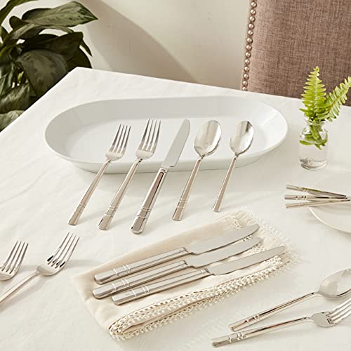 HENCKELS-Madison-Square-1810-Stainless-Steel-Flatware-Set-20-piece-Silver HENCKELS Madison Square 1810 Stainless Steel Flatware Set 20 piece Silver