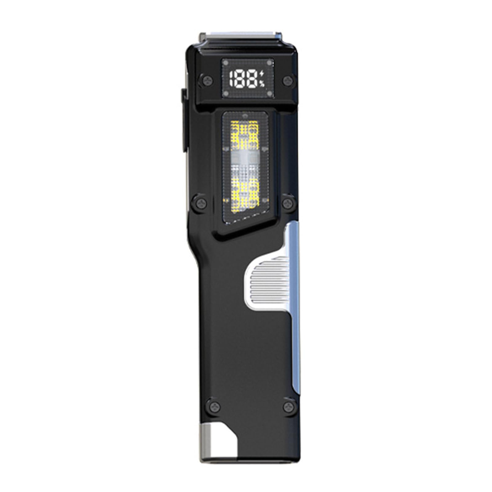Hsioluted Portable Clip on LED Torch Pocket Flashlight Waterproofs Outdoor Emergencies Light Rechargeable Flashlights Enduring Clip on LED Torch Pocket Flashlight