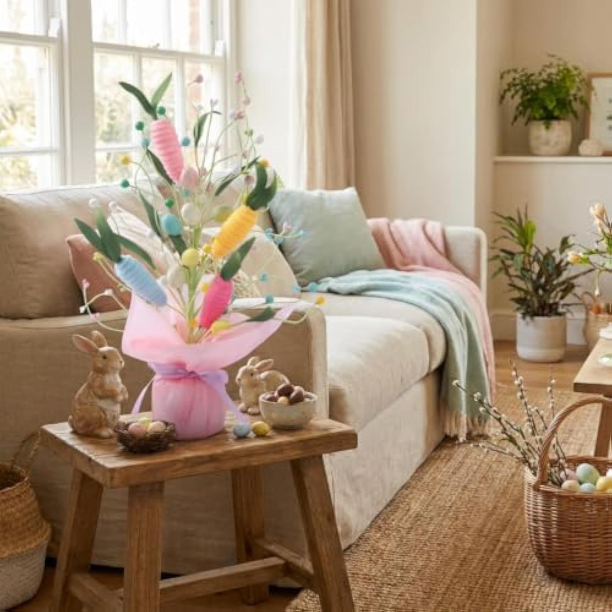 Easter Egg Decorations Floral Pick for Spring Theme