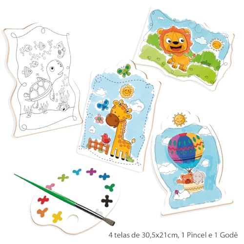 Brincadeira de Criança Super Kit de Pintura Pintando O Sete