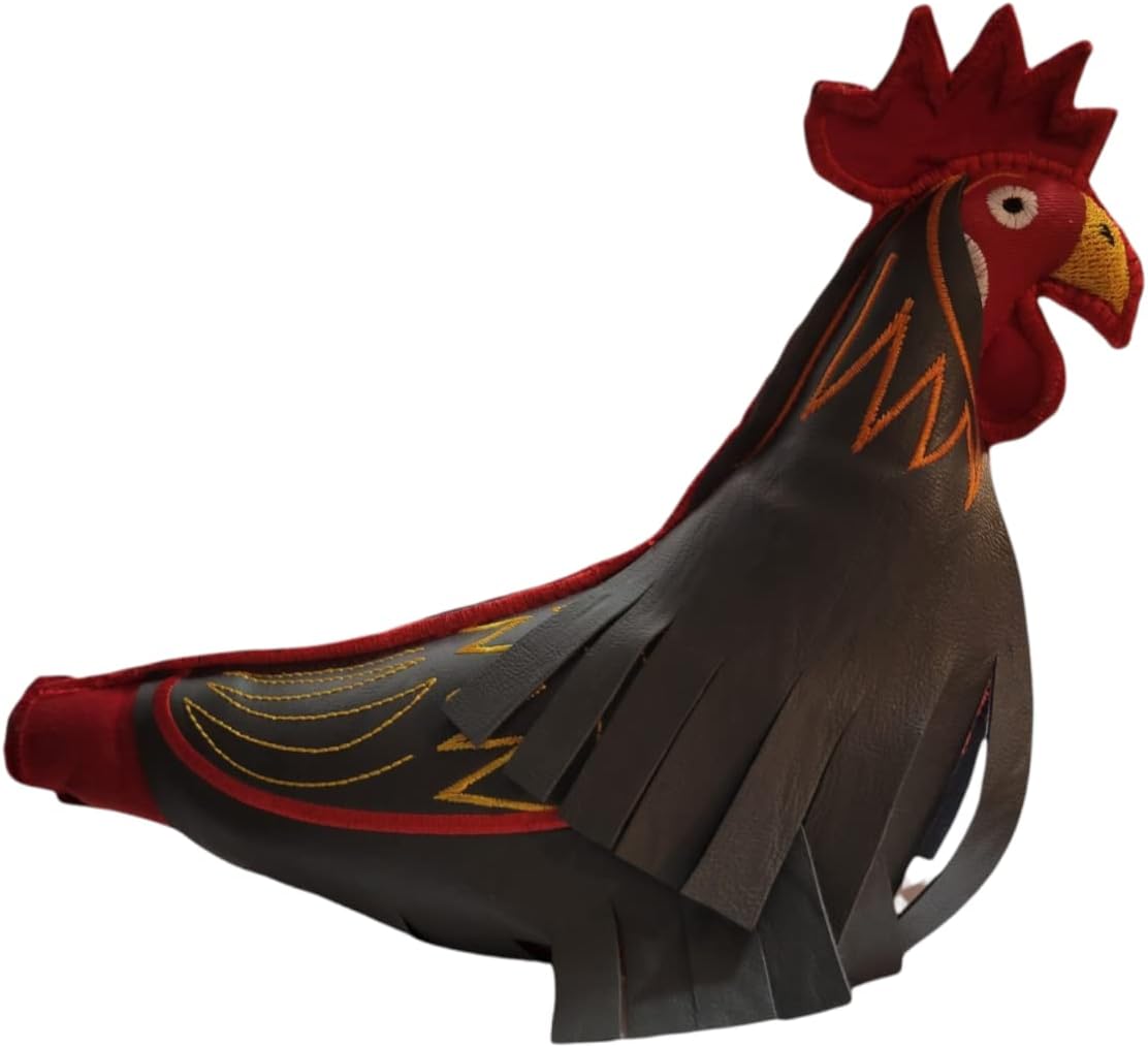 Leather Dummy with Stick for Roosters Training, Mona de Cuero para Entrenar Gallos Finos
