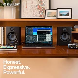 PreSonus Eris 4.5BT Bluetooth Studio Monitors, Pair — 4.5" Inch Powered Bookshelf Speakers, Stereo, Desktop Computer, Near Field Music Production, Audio Mixing Recording