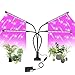 Grow Light for Indoor Plants LED Lamp Bulbs with Red Blue Full Spectrum with 3/9/12H Timer 9 Dimmable Lightness Clip-On Desk Led Plant Growing Lamps 4 Switch Modes with AC Adapter (Grow Light)