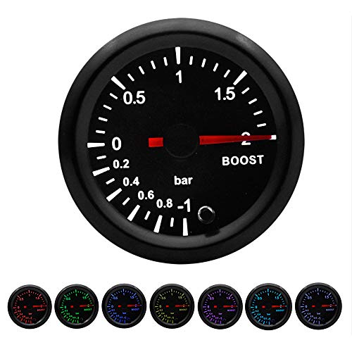 ETOPARS Motor de Coche Auto 52mm Kit medidor Turbo Boost Kit de Refuerzo Bar Puntero Indicador de luz LED 7 Color