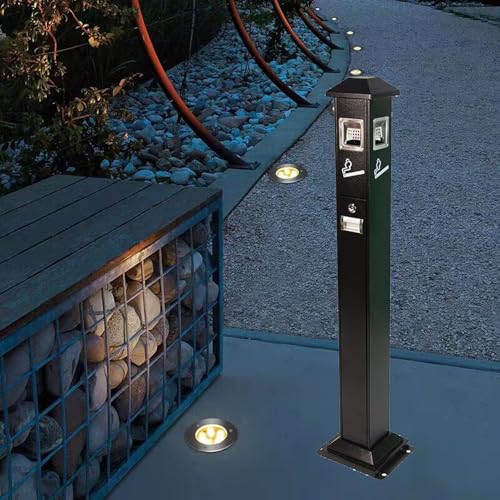 Grands hauts cendriers extérieurs au design épuré et finition robuste pour porte-mégot
