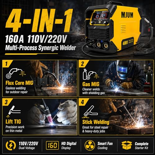 MJUM 160A 4-in-1 Dual Voltage Welder