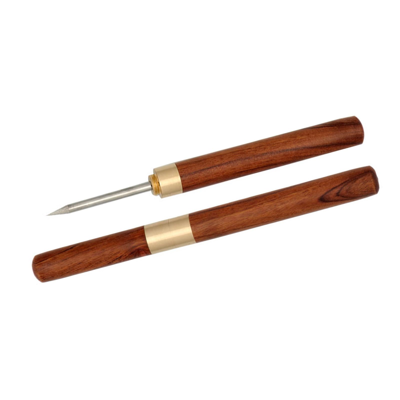 Tsophreniq Craft Punching Awl Leather Hole Wood Handle Tool for Craft Stitching Leathercraft Enthusiast Tool