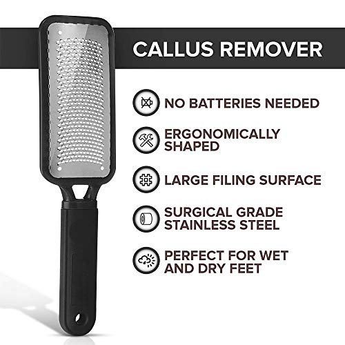 TEEROVA Colossal Foot Rasp Foot File and Callus Remover for Dry and Wet Feet, Best Foot Care Pedicure Metal Surface Tool to Remove Hard Skin - Image 5