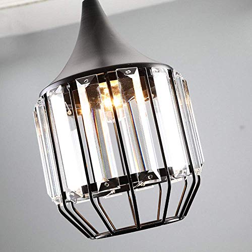 Lámpara de comedor moderna nórdica con iluminación progresiva y diseño de cristal 7