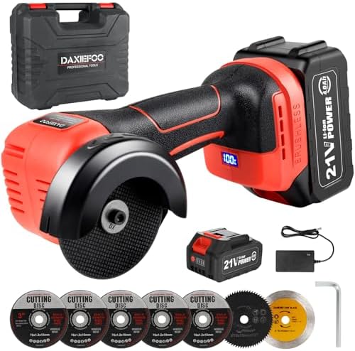 Mini Amoladora Angular DAXIEFOO Amoladora Angular Inalámbrica con...