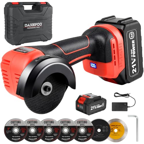 Mini Amoladora Angular DAXIEFOO Amoladora Angular Inalámbrica con...