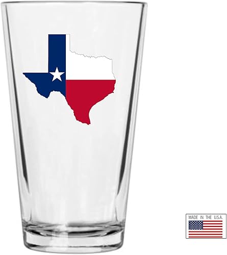 Miniatura 2 de Rogue River Tactical Taza de cristal con la bandera del estado de Texas, 16 onzas, regalo para cualquier Texan TX