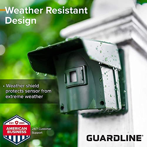 1/4 Mile Long Range Wireless Driveway Alarm w/Two Sensors Kit Outdoor Weather Resistant Motion Sensor/Detector- Best DIY Security Alert System- Protect Home, Perimeter, Yard, Garage, Pool