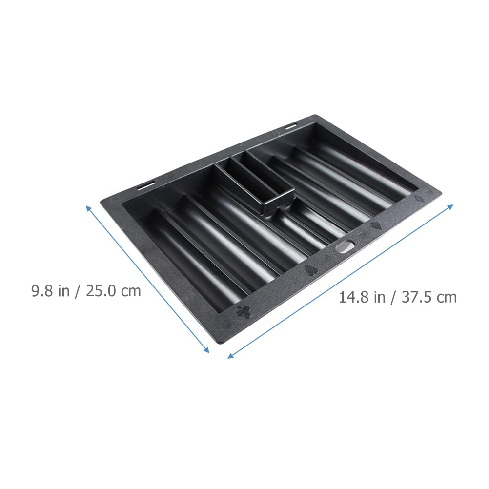 Bandeja para chips de póquer para juegos de mesa – Bandeja resistente con gran capacidad para 350 fichas, ideal para juegos y noches de póquer