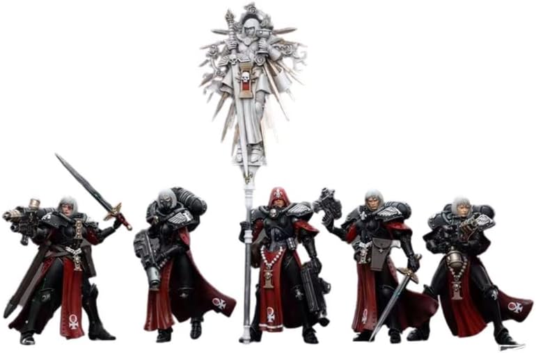 Miniatura 2 de JoyToy Figura de acción 118 Warhammer 40000 Adepta Sororitas Collection Figura de regalo de cumpleaños (juego de 5 figuras) 4.2 pulgadas