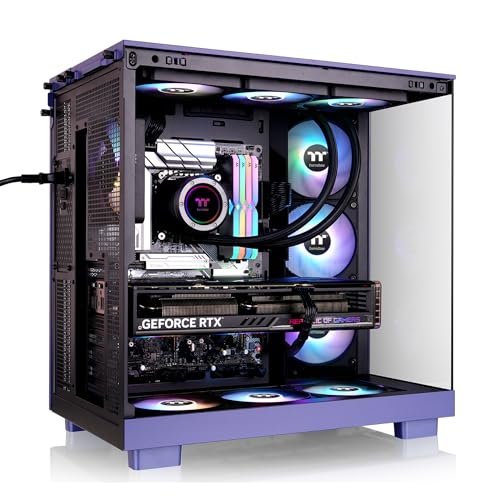Image of Thermaltake View 380 XL TG ARGB; 4x120mm ARGB Lite Fans Included; 360mm Radiator Support; 420mm GPU Clearance; Hidden Connector Support; Dual Chamber; Future Dusk; CA-11E-00MNWN-00