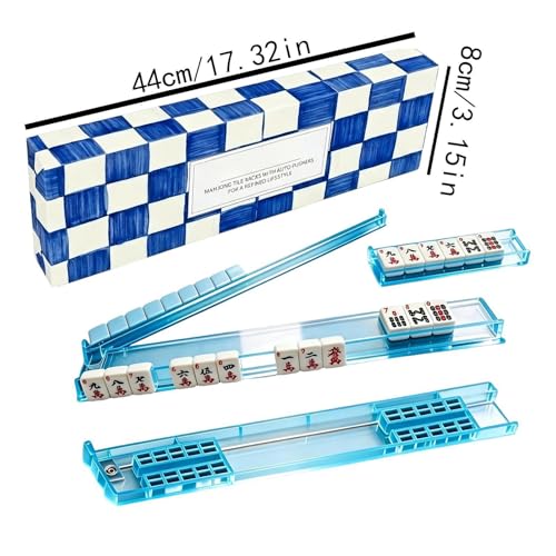 Support Mahjong acrylique avec poussoirs magnétiques pour table - 5