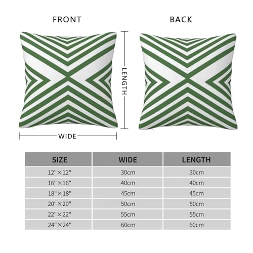 Housse coussin vert 50x50 lot de 2 | Solution textile douceur canapé