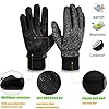 Winter Gloves for Men Women,-10°F 3M Thinsulate Thermal Coldproof Touchscreen Warm Gloves,Anti-Slip Road Bike Cycling Gloves for Skiing Riding Running Hiking Driving-Dark Grey-M #1