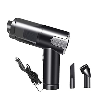 Homgeel Handheld Mini Dry Wet Vacuum Cleaner 9000Pa Strong Suction Low Noise Dust Cleaner for Car Home Silver