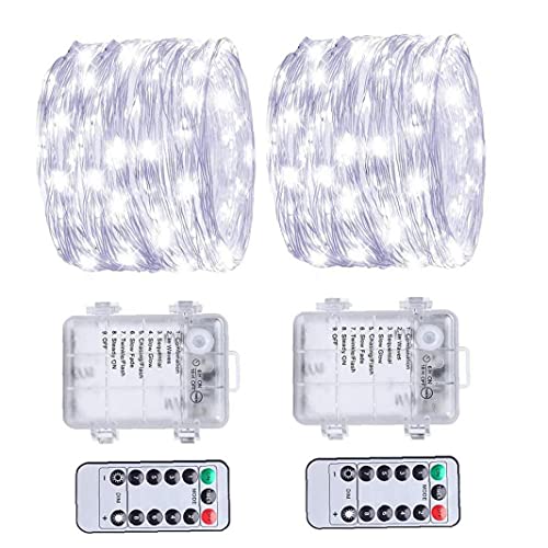 Fairy Light Waterdicht 10m 100 LED Cooper Wire String Lamp (geen batterij) 2 stks wit - Image 4