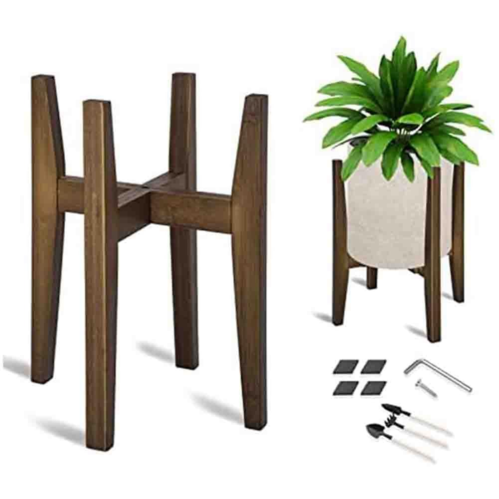 Soporte para Plantas Ajustable Moderno Soporte para Plantas de Interior Soporte de Esquina para Flores para Interiores y Exteriores Se Adapta a Macetas de 18 a 30 Cm