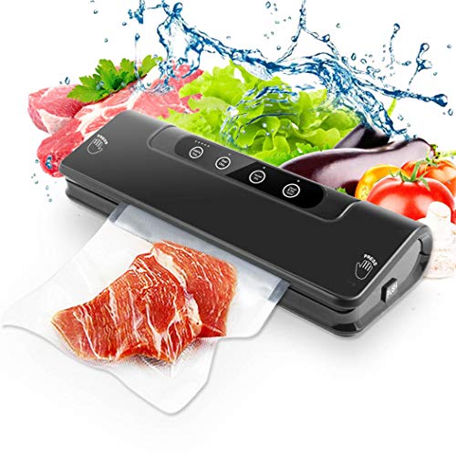 REEXBON Food Sealer Vaccum Sealer Machine for Food Savers with 10 Starter Bags & Rolls Starter Kit, Multifunction Vacuum Sealing System