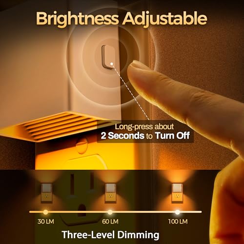 Image of DORESshop LED Night Lights Plug into Wall [2 Pack],Plug in Nightlight
