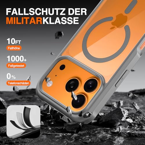 Coque iPhone 17 Pro Max transparente antichoc Magsafe et protège-écran - 5