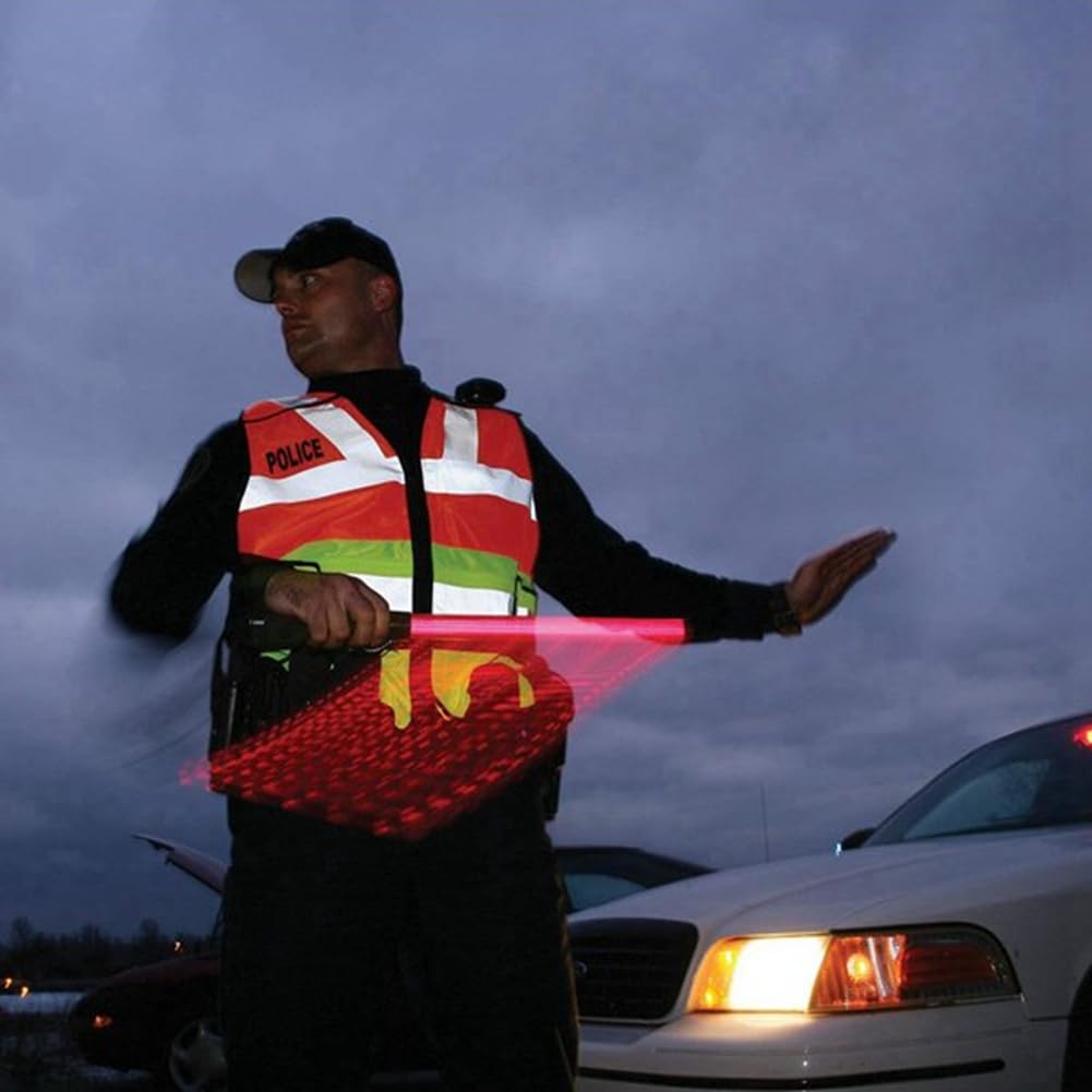 Bâtons de Signalisation, Bâtons de Sécurité, Bâtons de Signalisation pour le Stationnement et les Aéroports, 21 Pouces, 10 Pièces