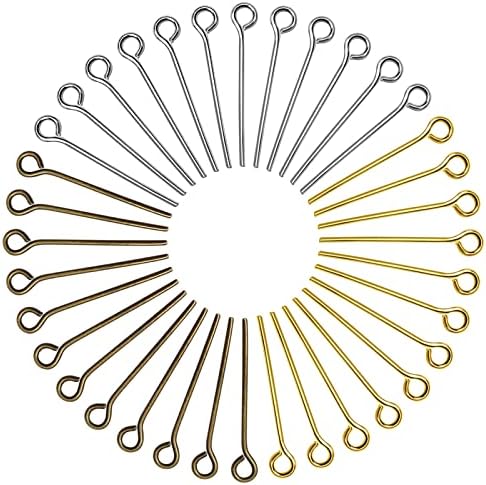 TOAOB 600 Chiodini Occhiello Testa In Metallo 20mm - Per Creazione Gioielli Fai Da Te - Foto 2