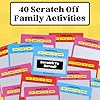 Happy Duo Family Dates 40 Scratch Off Cards – Fun Activities & Date Night Ideas for Kids and Parents – Adventure Card Game for Families – Valentine Gift for Kids & Family Nights #1