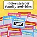 Happy Duo Family Dates 40 Scratch Off Cards – Fun Activities & Date Night Ideas for Kids and Parents – Adventure Card Game for Families – Easter Basket Stuffers for Kids