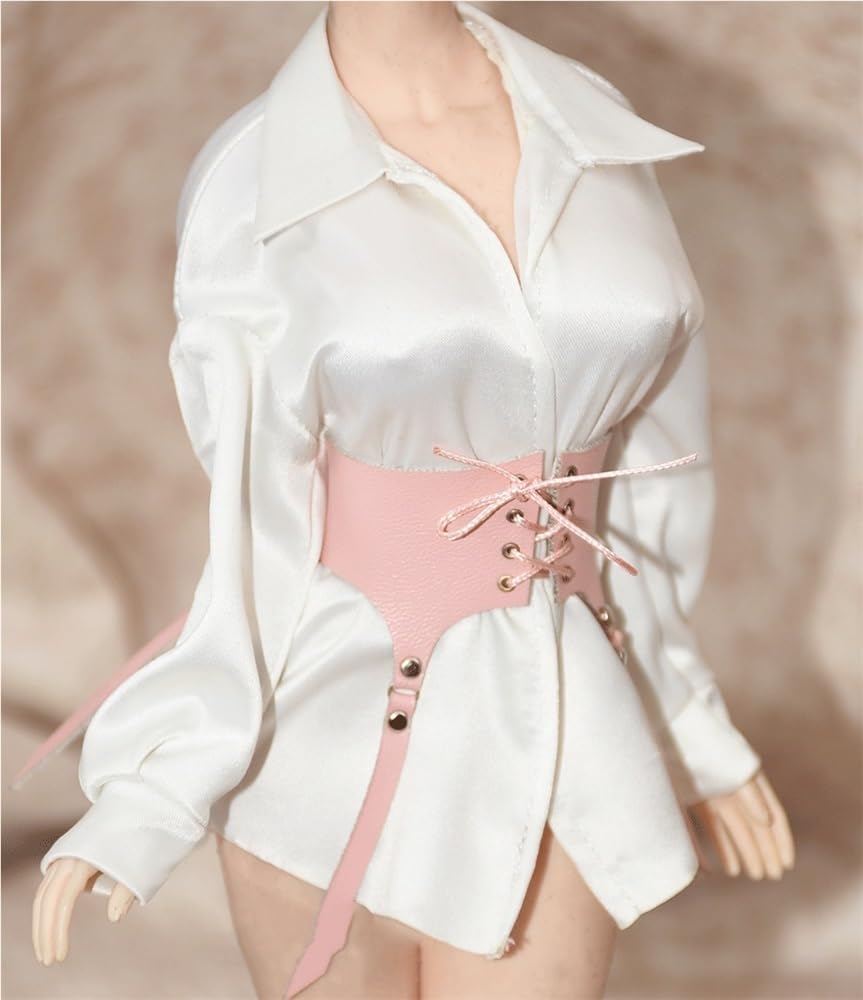 Figurine d'action miniatures 1/6 : ensemble chemise et ceinture de luxe AMITD