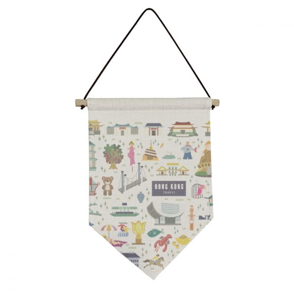 Drapeau de Chine en toile de Hong Kong kakemono haut de gamme