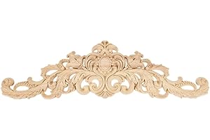MUXSAM Long Wood Carved Wall Appliques Decor Onlays for DIY Projects