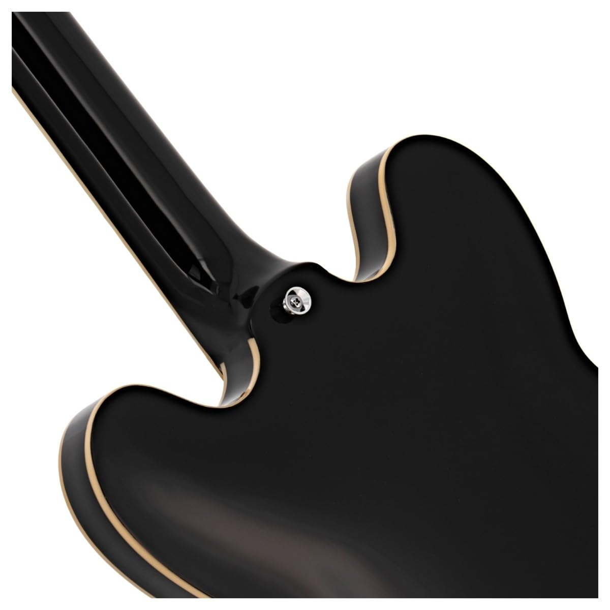 Hartwood Chitarra semi-acustica Revival e custodia rigida, Jet Nero | Include Custodia Rigida, Ponticello Fisso per Accordatura Stabile e Sustain, Corpo Semi-Cavo in Tiglio, Jet Black