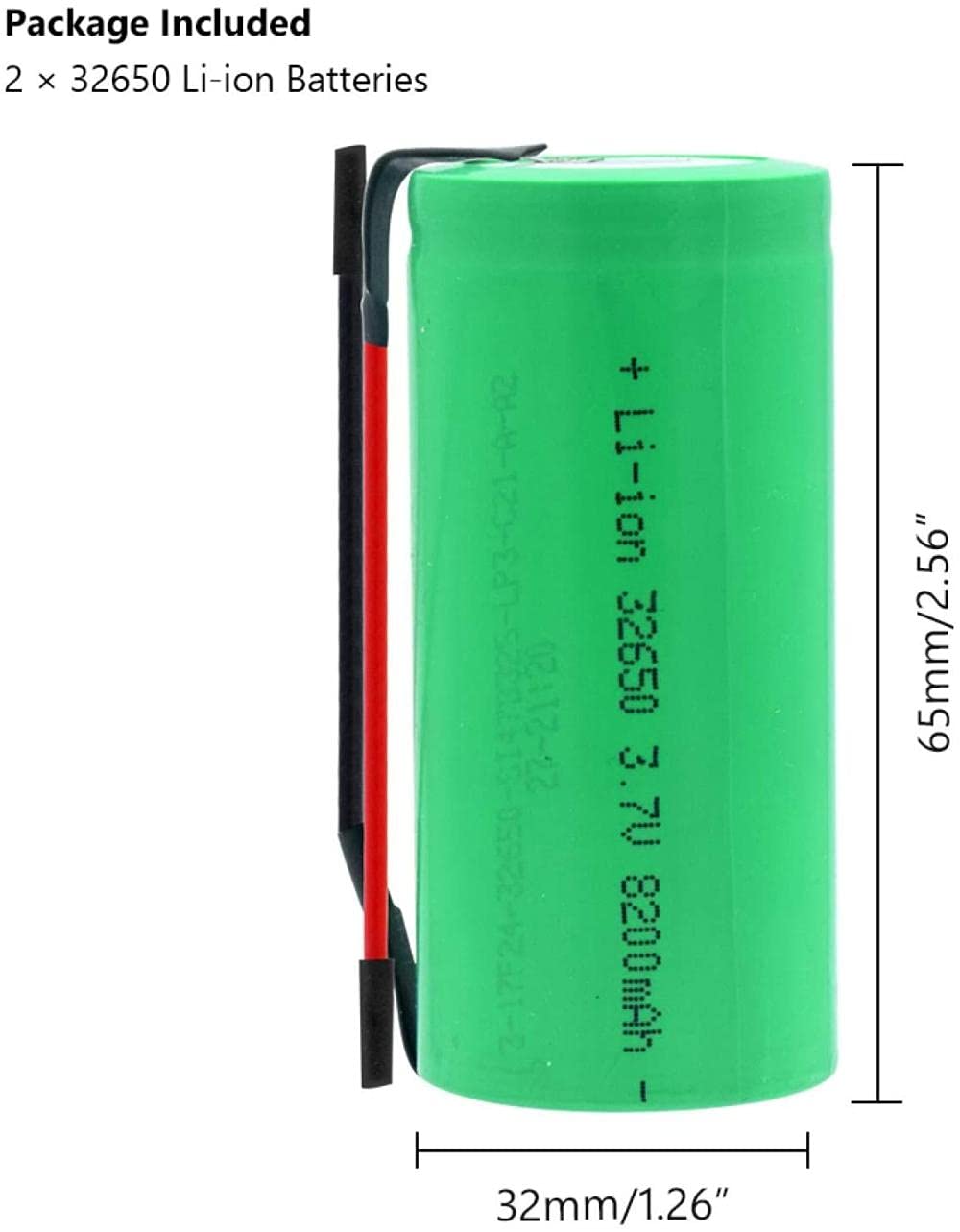 32650 3.7V 8200Mah batteria al litio ricaricabile agli ioni di litio 5C scarica per torcia elettrica di emergenza-6 pezzi