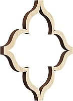 Vista 9 de 7 3/8 pulgadas de ancho x 7 3/8 pulgadas de alto x 3/8 pulgadas de alto, paneles de pared de madera con calado decorativo extra pequeño, roble rojo