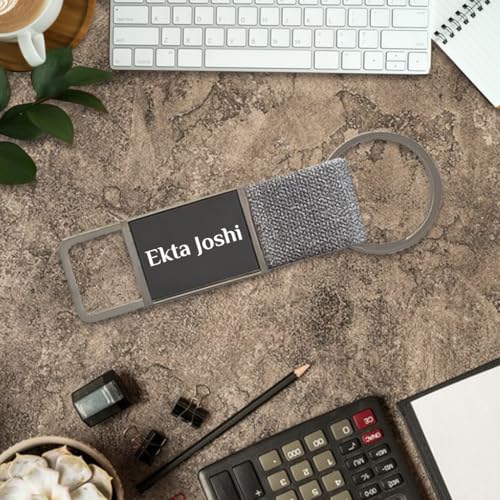 Image of Giftana Personalized Notebook Diary with Pen, Coffee Tumbler 350ml, Keychain Gift Set for Men and Women, 4 in 1 Personalized New Year Corporate Gifting for Employee, Birthday Gifts for Husband (Grey)